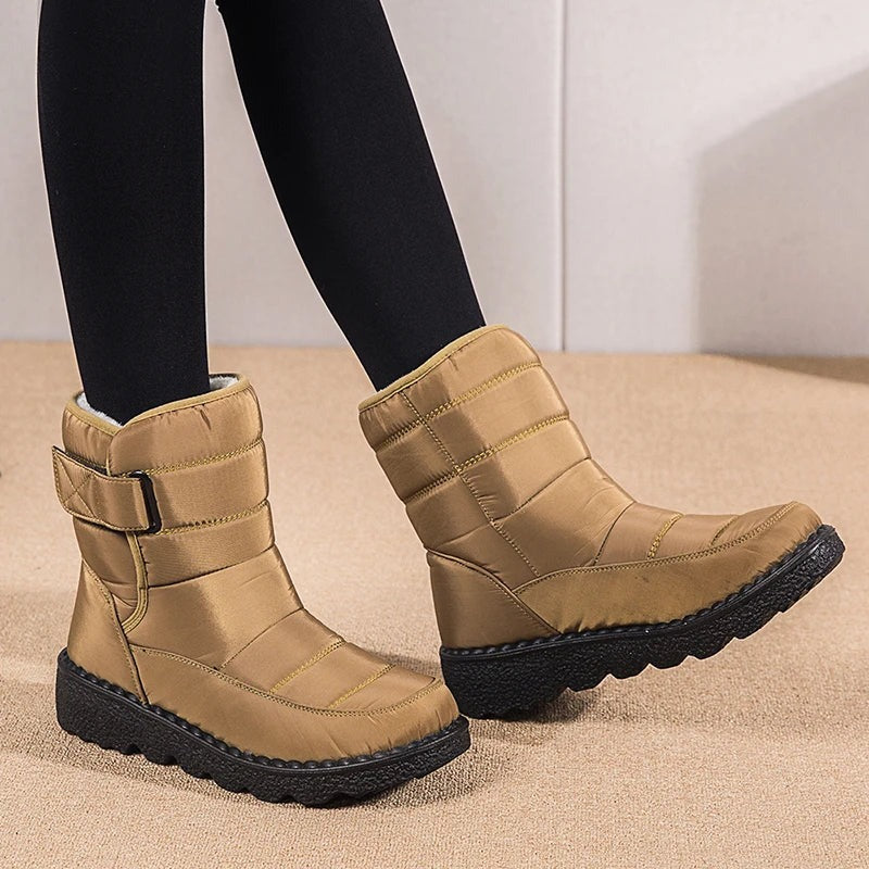 Insulated Fur Lined High Boots Women