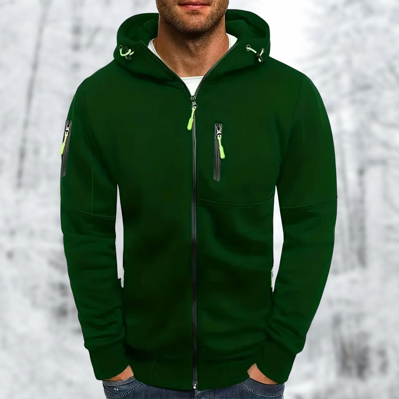 Harvey - Warm Hooded Fleece Jacket Men