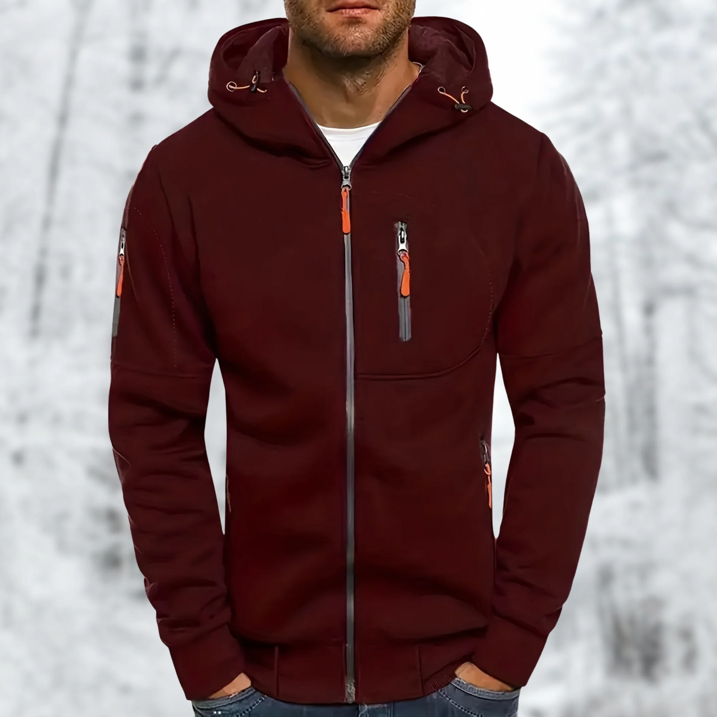 Harvey - Warm Hooded Fleece Jacket Men