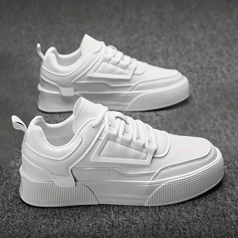 Modern White Chunky Sole Trainers Men