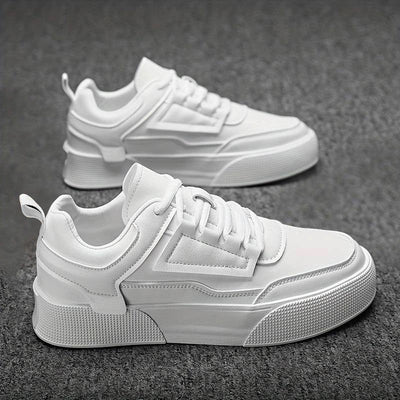 Modern White Chunky Sole Trainers Men
