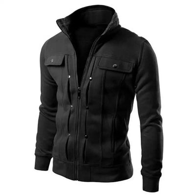 Slim Fit Zip-Up Casual Jacket Men