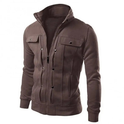 Slim Fit Zip-Up Casual Jacket Men