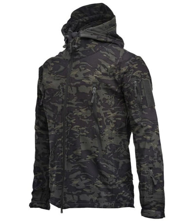 Tactical Hooded Softshell Jacket Men