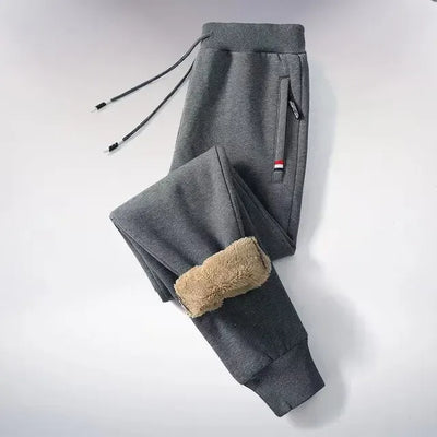Fleece Lined Winter Jogger Pants Men