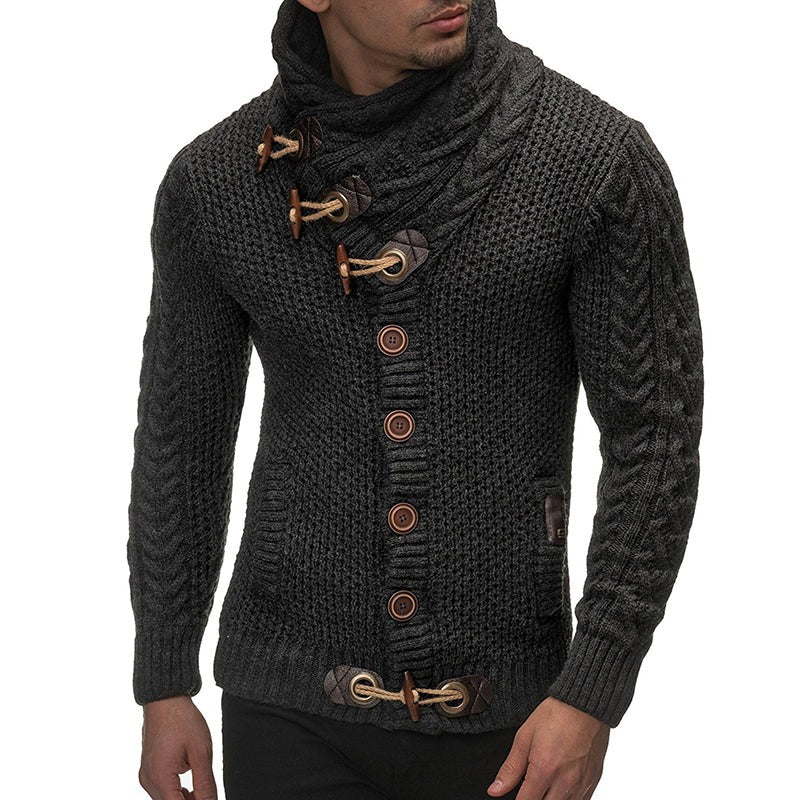 Slim Fit Knitted Cardigan Men