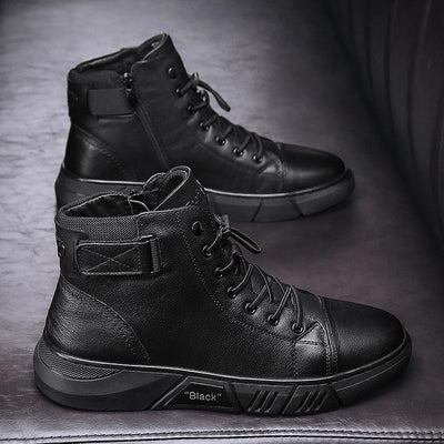 Black High Top Boots Men