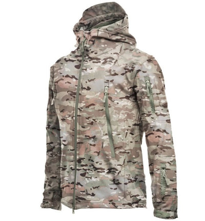 Tactical Hooded Softshell Jacket Men