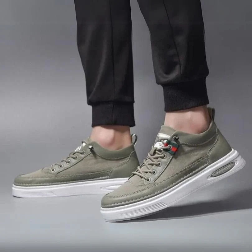 Cushioned Office Lace-Up Trainers Men