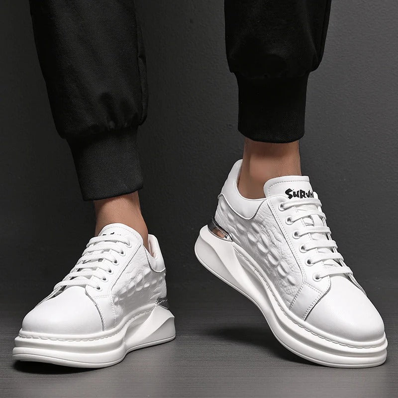 Theodore - Leather Chunky Sole Trainers Men