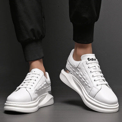 Theodore - Leather Chunky Sole Trainers Men