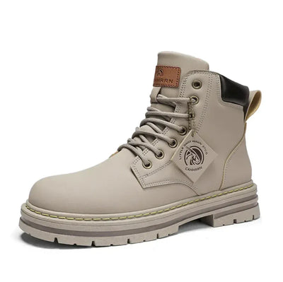 Lace-Up High Outdoor Boots Men - Reinforced Sole
