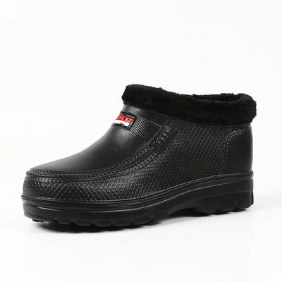 Black Winter Ankle Boots | Waterproof & Fur-Lined