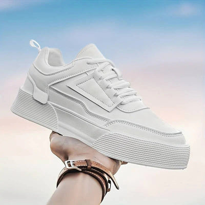 Modern White Chunky Sole Trainers Men