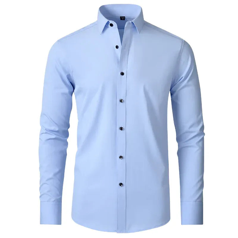 Casual Long Sleeve Non-Iron Shirt Men