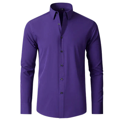 Casual Long Sleeve Non-Iron Shirt Men
