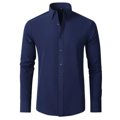 Casual Long Sleeve Non-Iron Shirt Men