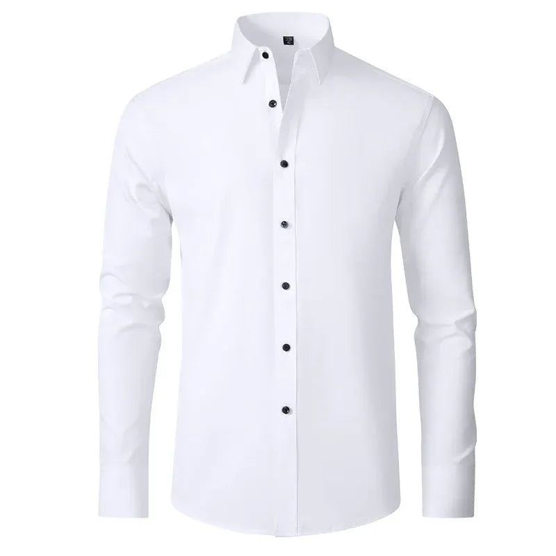 Casual Long Sleeve Non-Iron Shirt Men