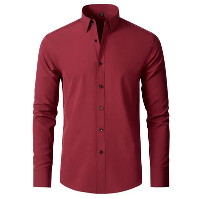 Casual Long Sleeve Non-Iron Shirt Men