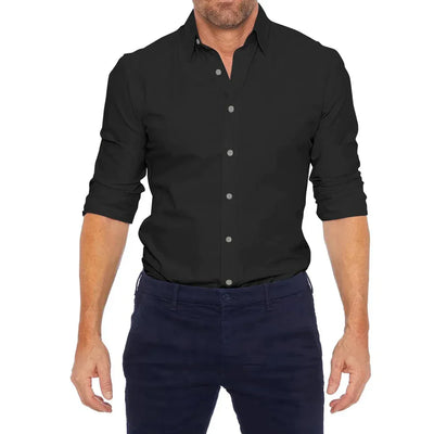 Casual Long Sleeve Non-Iron Shirt Men