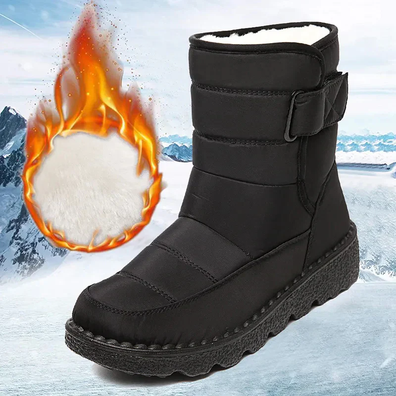 Insulated Fur Lined High Boots Women
