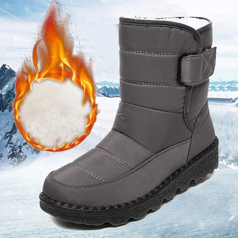 Insulated Fur Lined High Boots Women