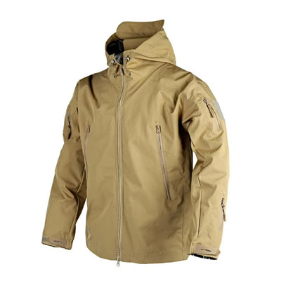 Tactical Hooded Softshell Jacket Men