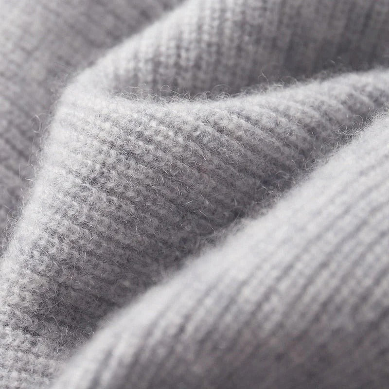 Knitted Zip-Up Hoodie Men