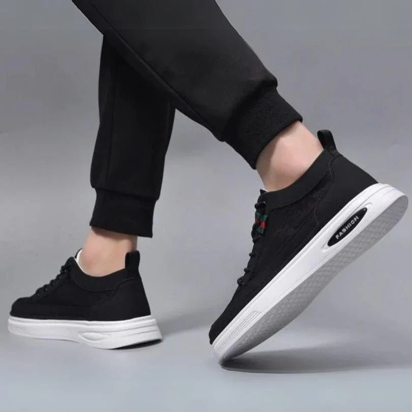 Cushioned Office Lace-Up Trainers Men