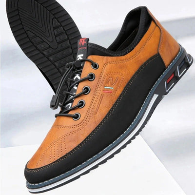 Comfortable Men's Office Shoes with Elastic Laces