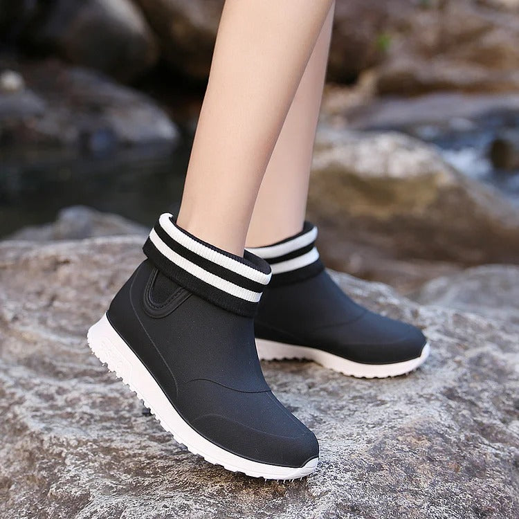 Slip On Waterproof Ankle Wellies