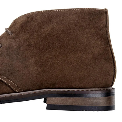 Casual Brown Lace Up Chukka Boots Men