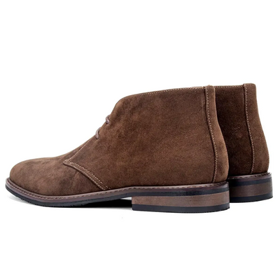 Casual Brown Lace Up Chukka Boots Men