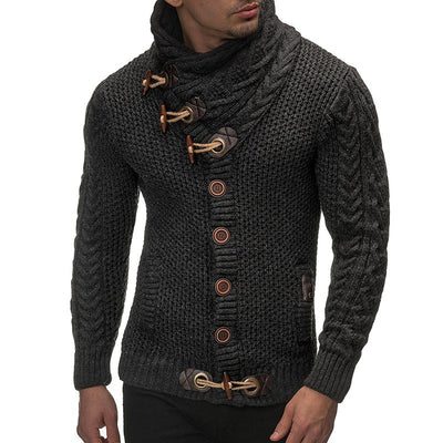Slim Fit Knitted Cardigan Men