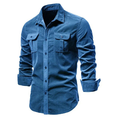 Soft Long Sleeve Button-Up Shirt Men