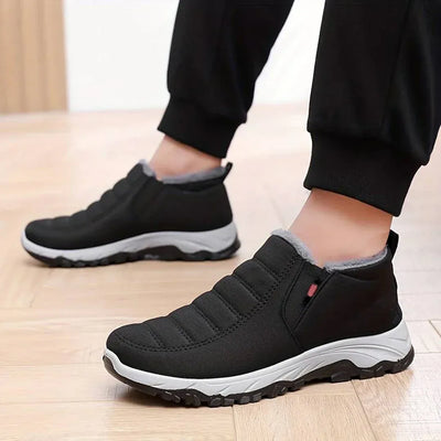 Insulated Slip-On Winter Boots with Fur Lining