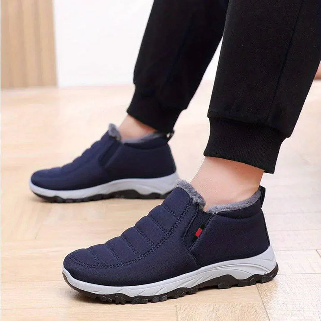 Insulated Slip-On Winter Boots with Fur Lining