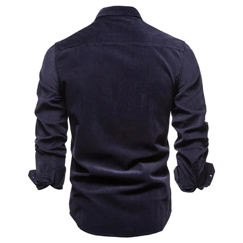 Soft Long Sleeve Button-Up Shirt Men
