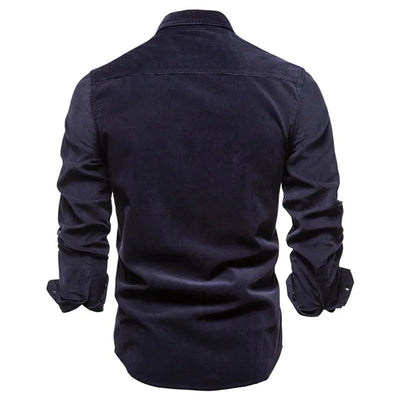 Soft Long Sleeve Button-Up Shirt Men