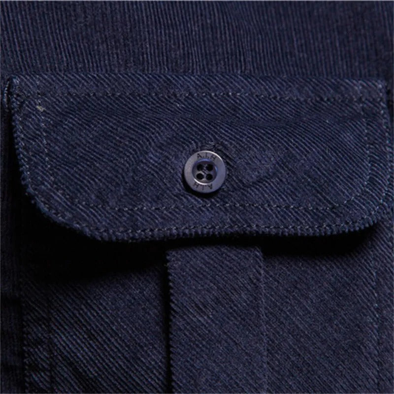 Soft Long Sleeve Button-Up Shirt Men