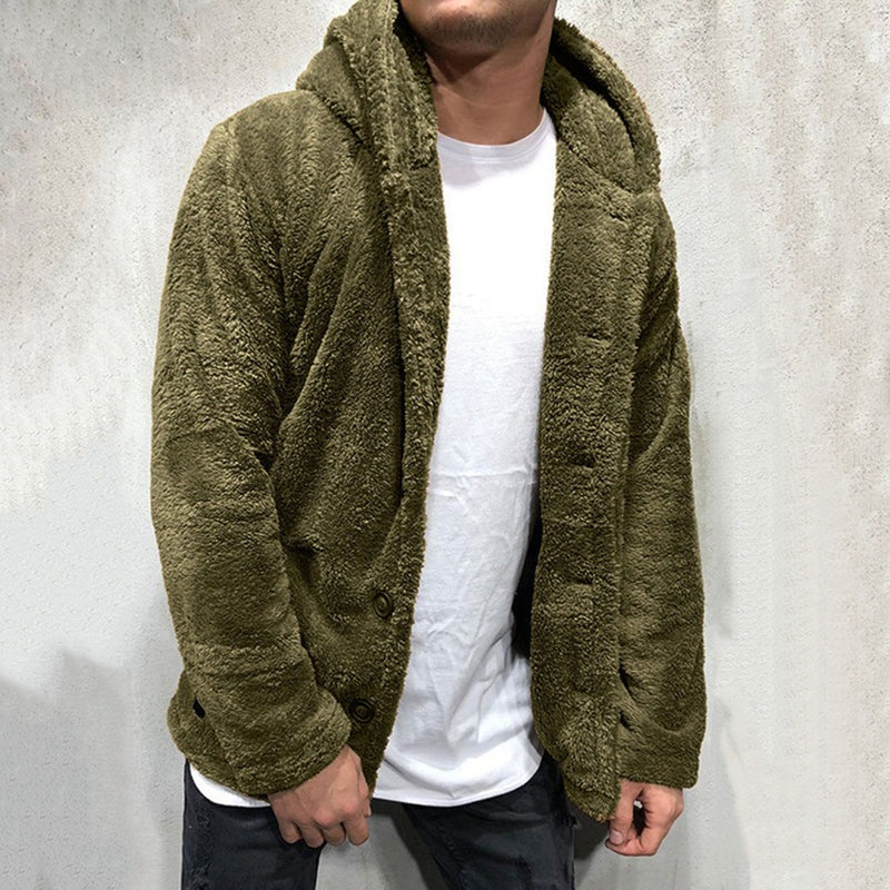 Soft Fleece Hoodie Sweater Men