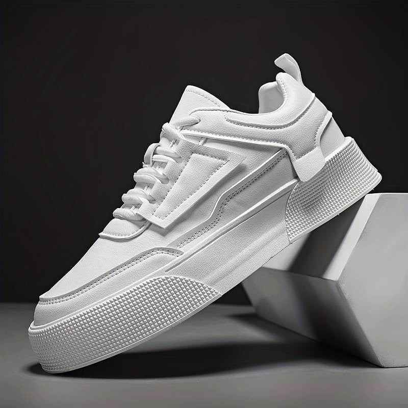 Modern White Chunky Sole Trainers Men