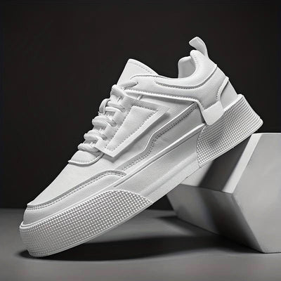 Modern White Chunky Sole Trainers Men