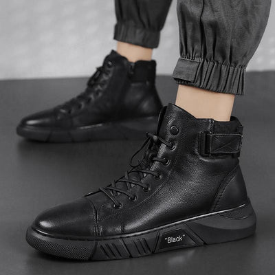 Black High Top Boots Men