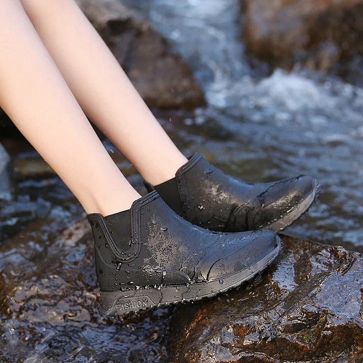Slip On Waterproof Ankle Wellies