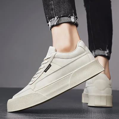 Sebastian - Casual Lace-Up Flat Sole Trainers Men