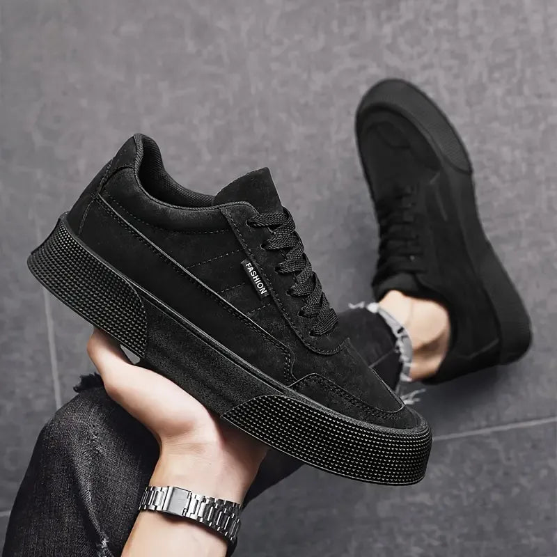 Sebastian - Casual Lace-Up Flat Sole Trainers Men