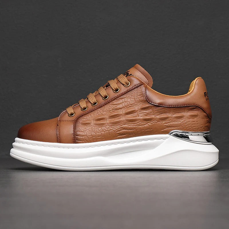 Theodore - Leather Chunky Sole Trainers Men