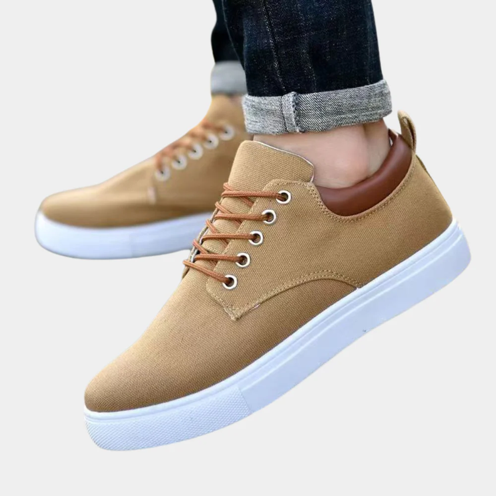 Lightweight Low-Top Canvas Office Shoes Men