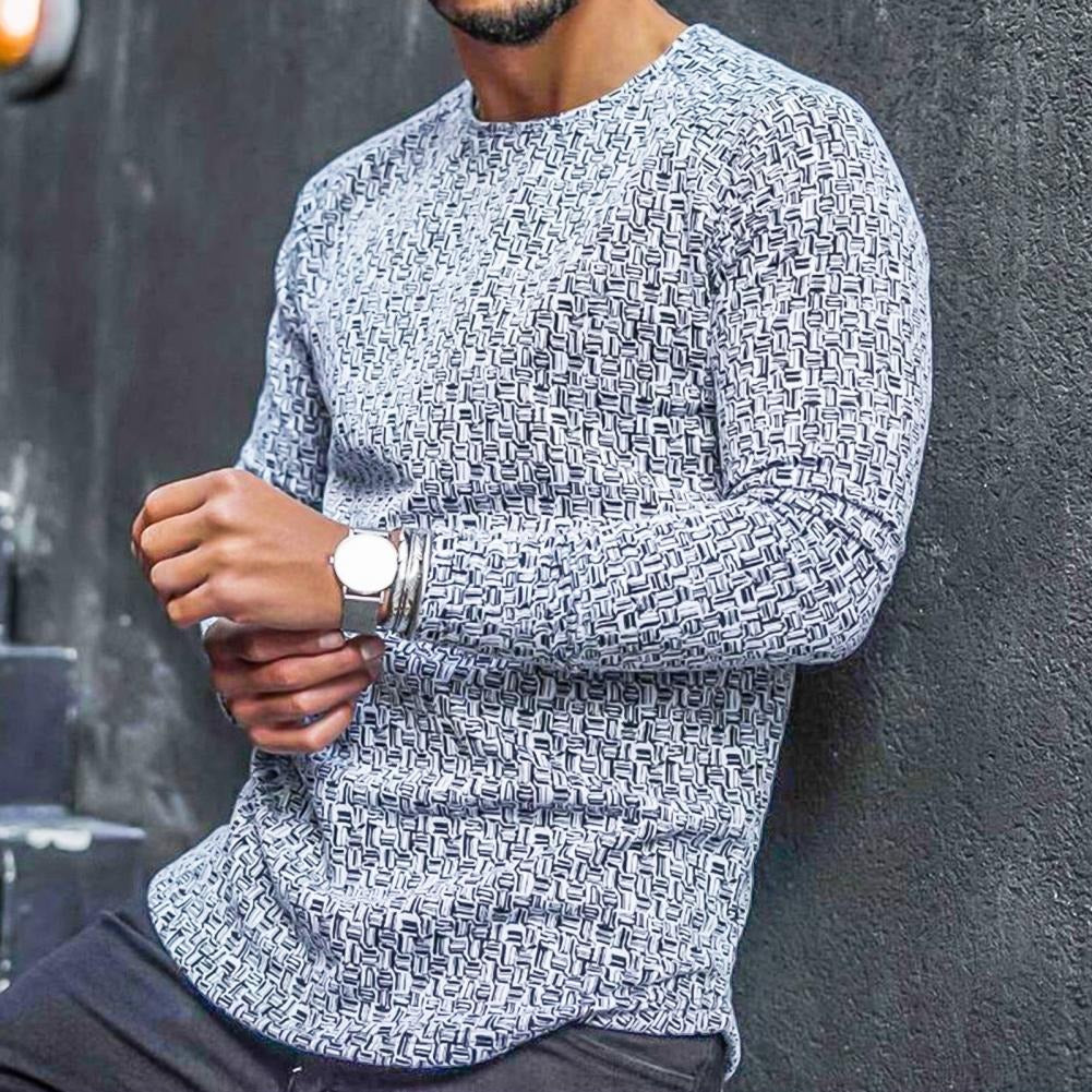 Lightweight Slim Fit Printed Sweater